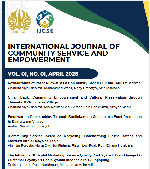 					View Vol. 1 No. 1 (2026): International Journal of Community Service and Empowerment
				