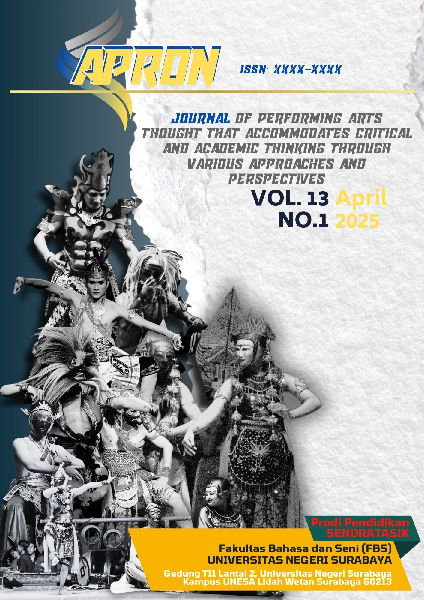 					View Vol. 13 No. 1 (2025):  APRON Jurnal Pemikiran Seni Pertunjukan April 2025
				