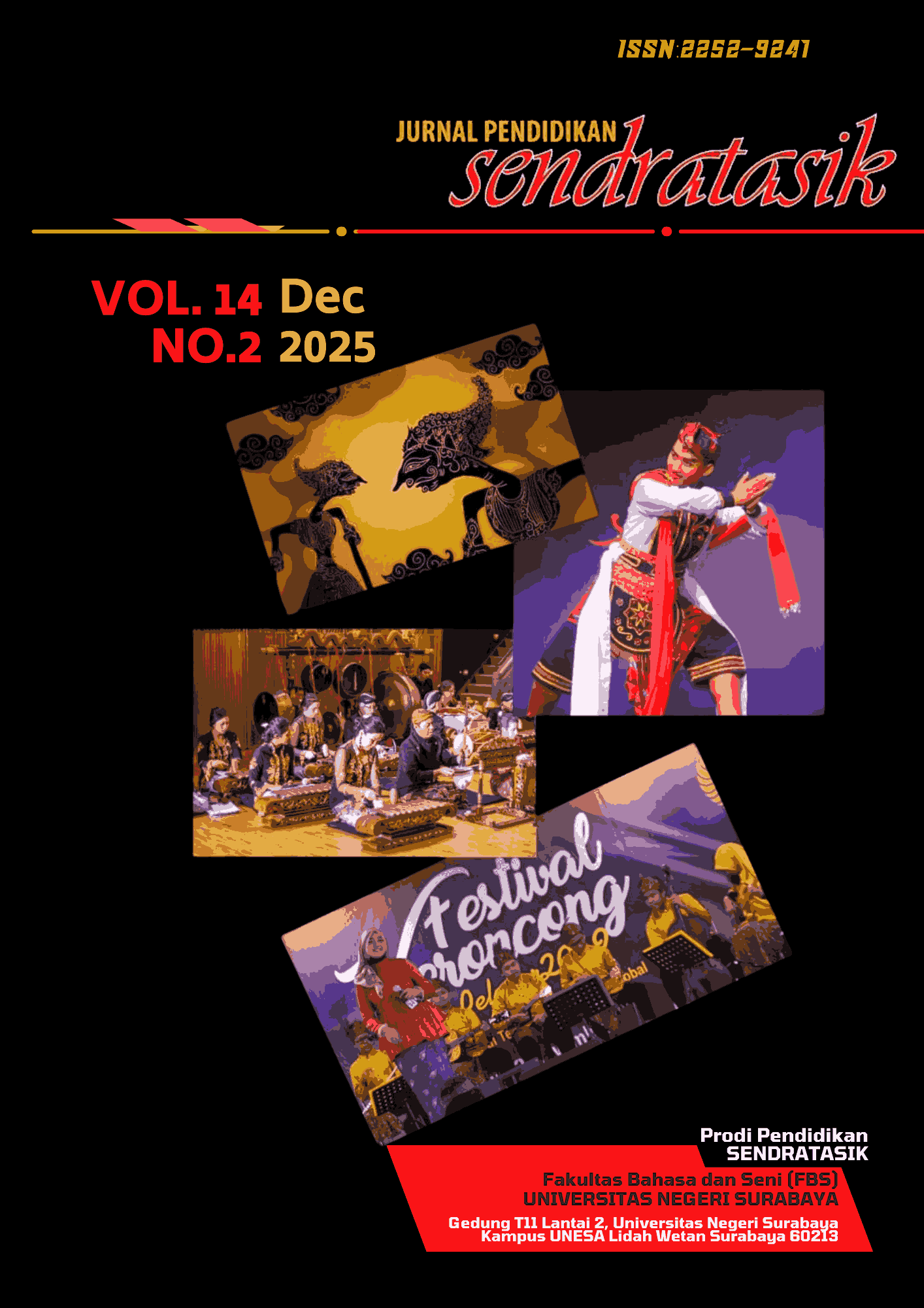 					View Vol. 14 No. 2 (2025): Jurnal Pendidikan Sendratasik
				